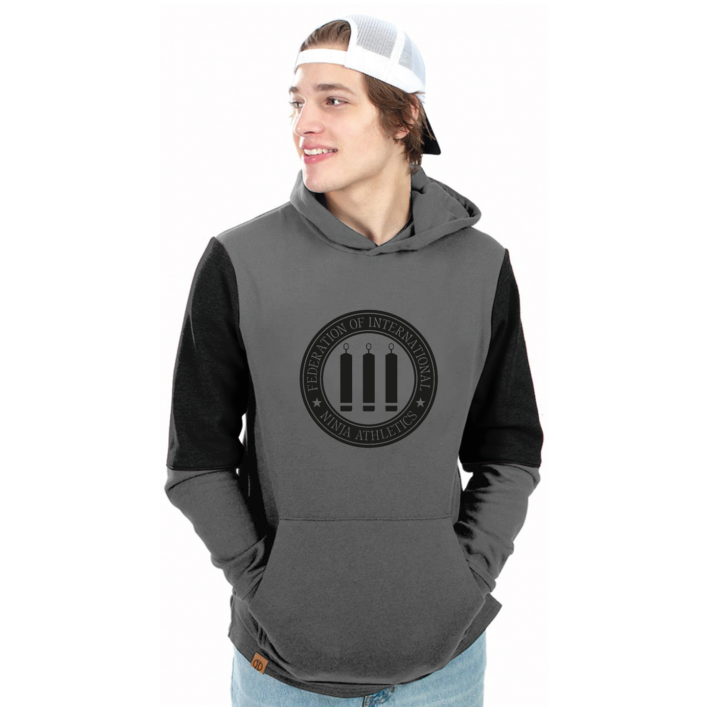 FINA Unisex Youth All-American Fleece Hoodie - Seal