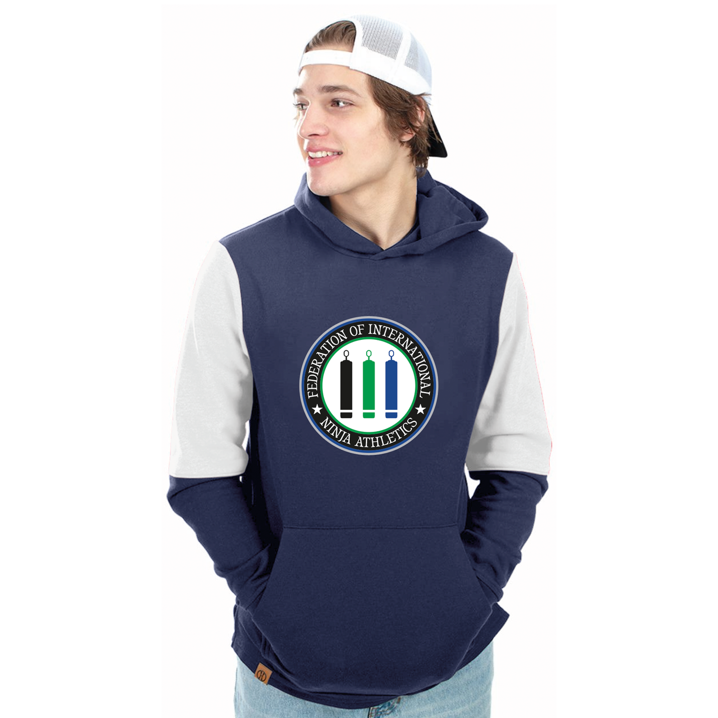 FINA Unisex Youth All-American Fleece Hoodie - Seal