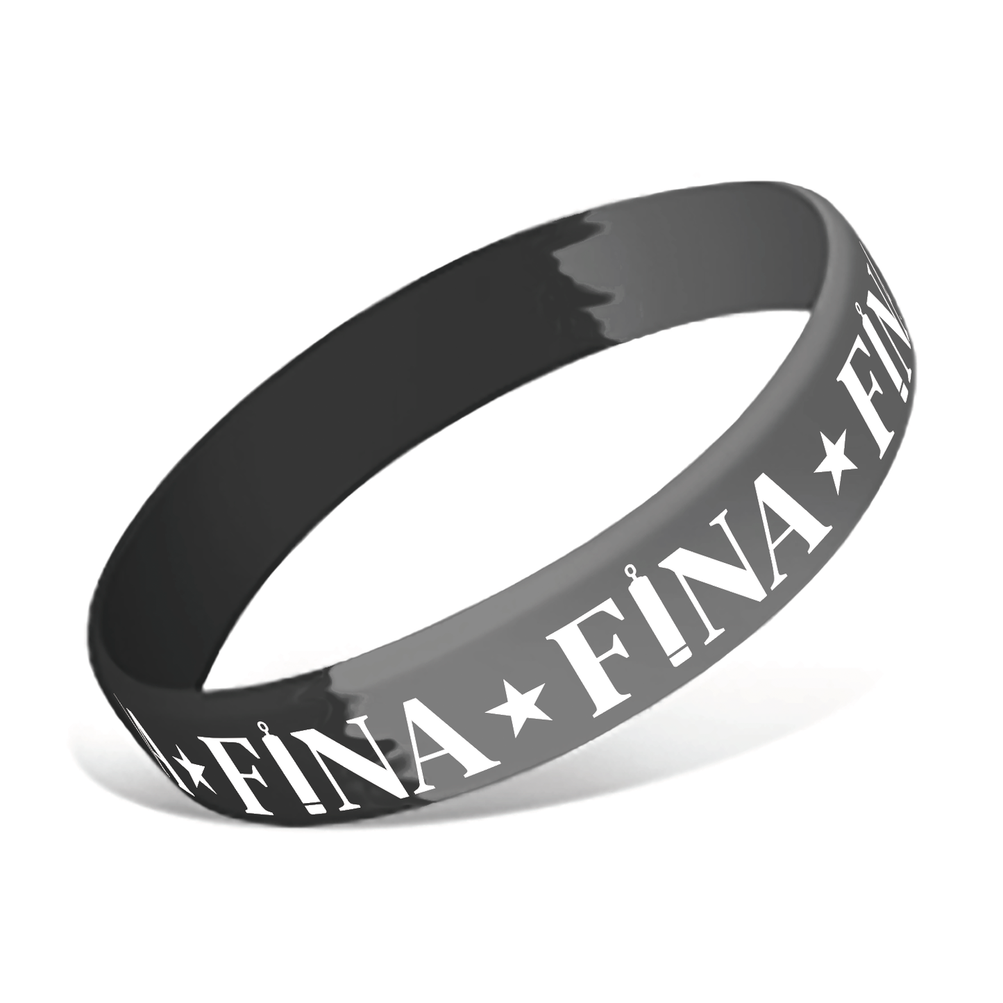 FINA Silicone Wristband - Gray & Black