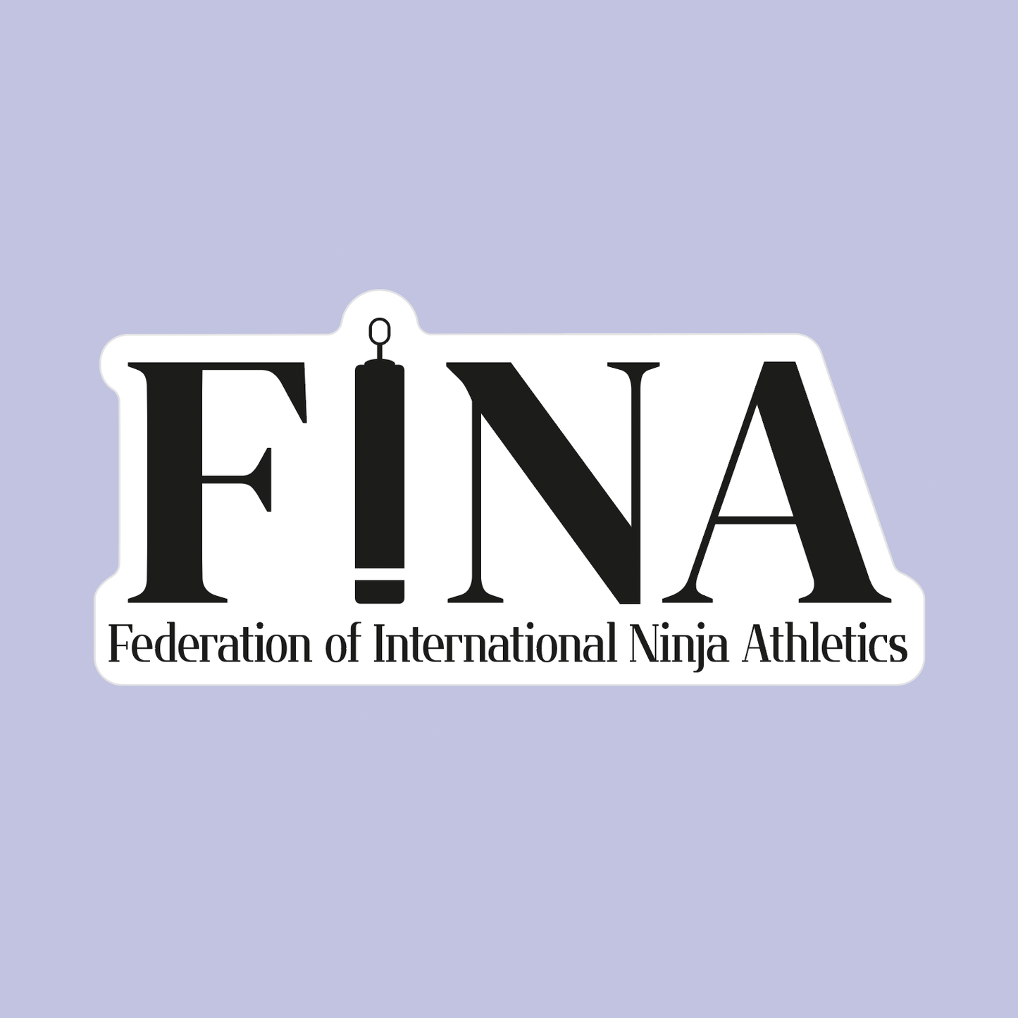 FINA Sticker - FINA Black