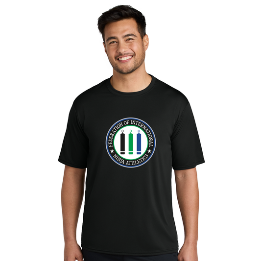 FINA Unisex Adult Performance Tee - Seal Front / FINA Green Back