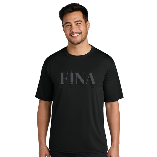 FINA Unisex Adult Performance Tee - FINA Front / 3N Back