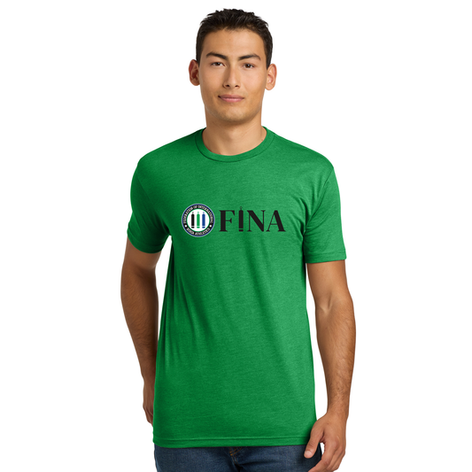 FINA Unisex Adult Tee - Seal + FINA Black Front