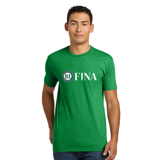 FINA Unisex Adult Tee - Seal + FINA White Front