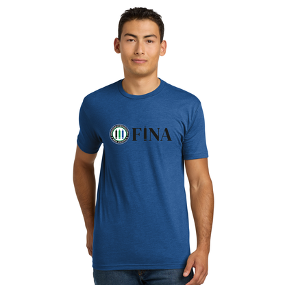 FINA Unisex Adult Tee - Seal + FINA Black Front