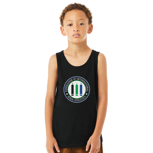 FINA Unisex Youth Competitor Tank Top - Seal Front