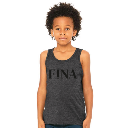 FINA Unisex Youth Competitor Tank Top - FINA Front