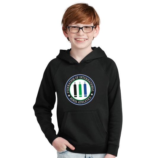 FINA Unisex Youth Fleece Pullover Hoodie - Seal Front