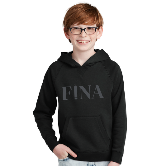 FINA Unisex Youth Fleece Pullover Hoodie - FINA Front