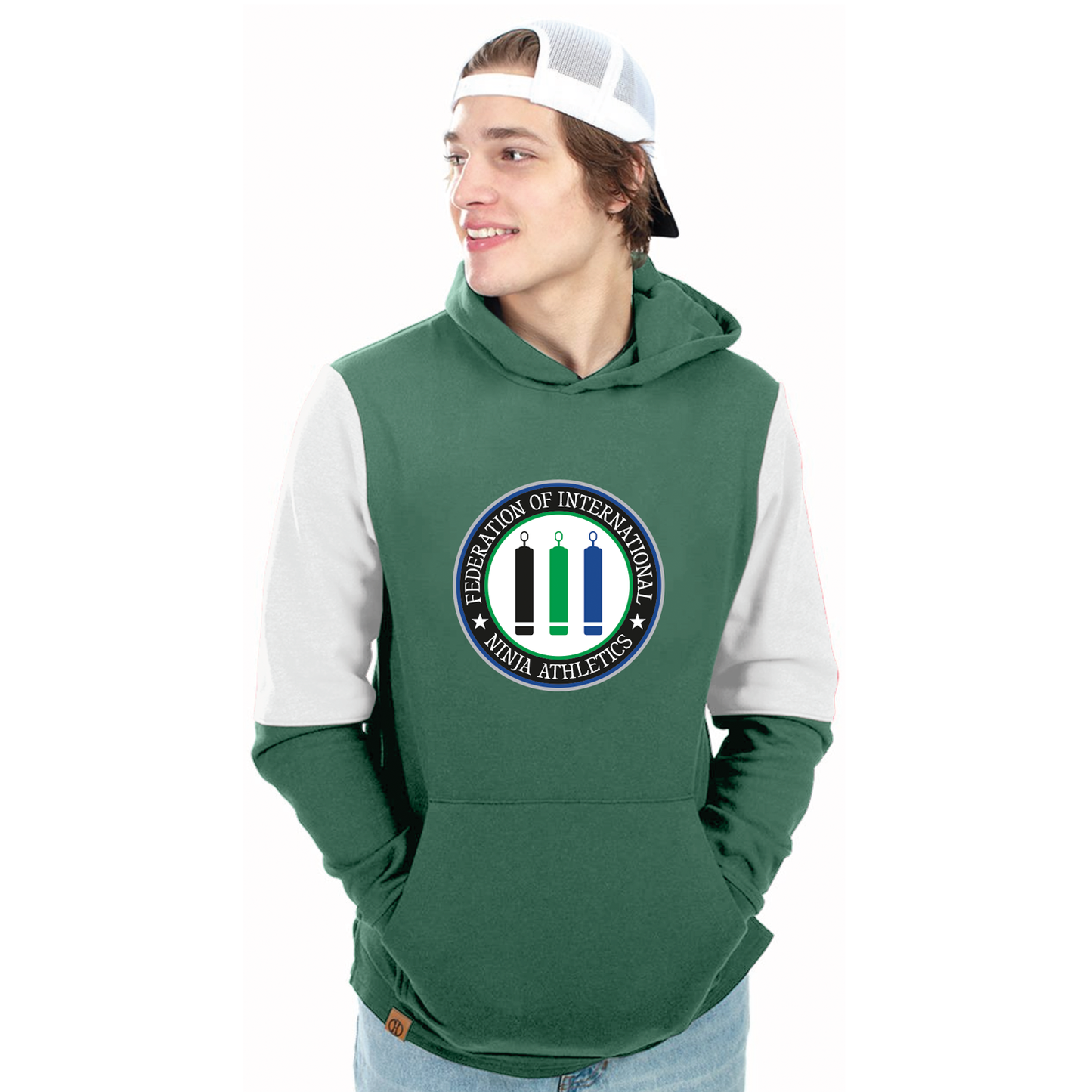 FINA Unisex Youth All-American Fleece Hoodie - Seal