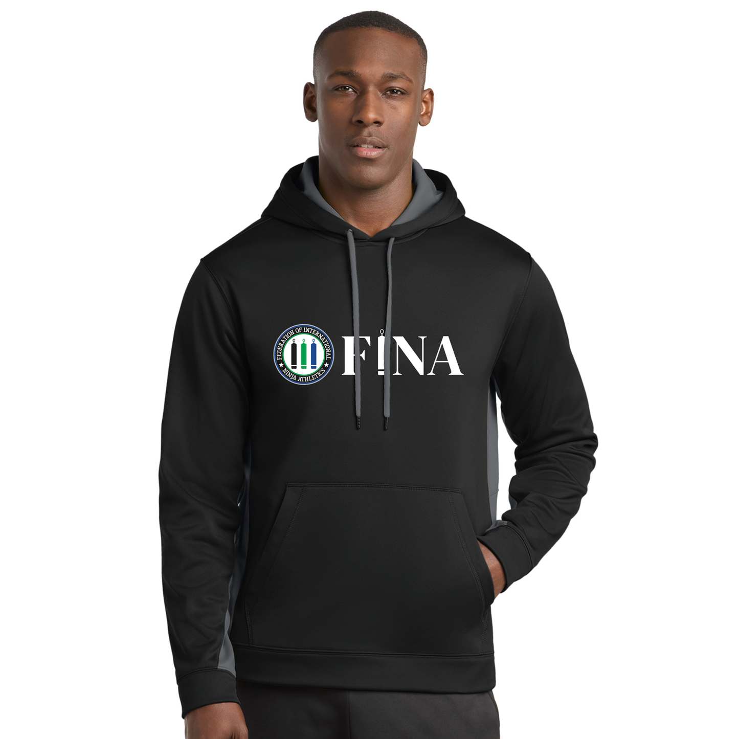 FINA Unisex Adult Performance Fleece Hoodie - Seal + FINA
