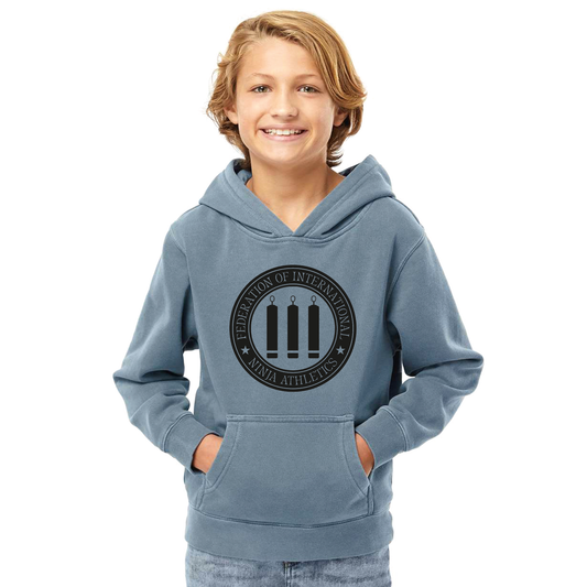 FINA Unisex Youth Midweight Hoodie - Seal