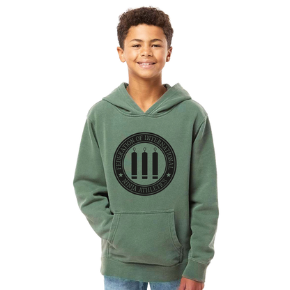 FINA Unisex Youth Midweight Hoodie - Seal