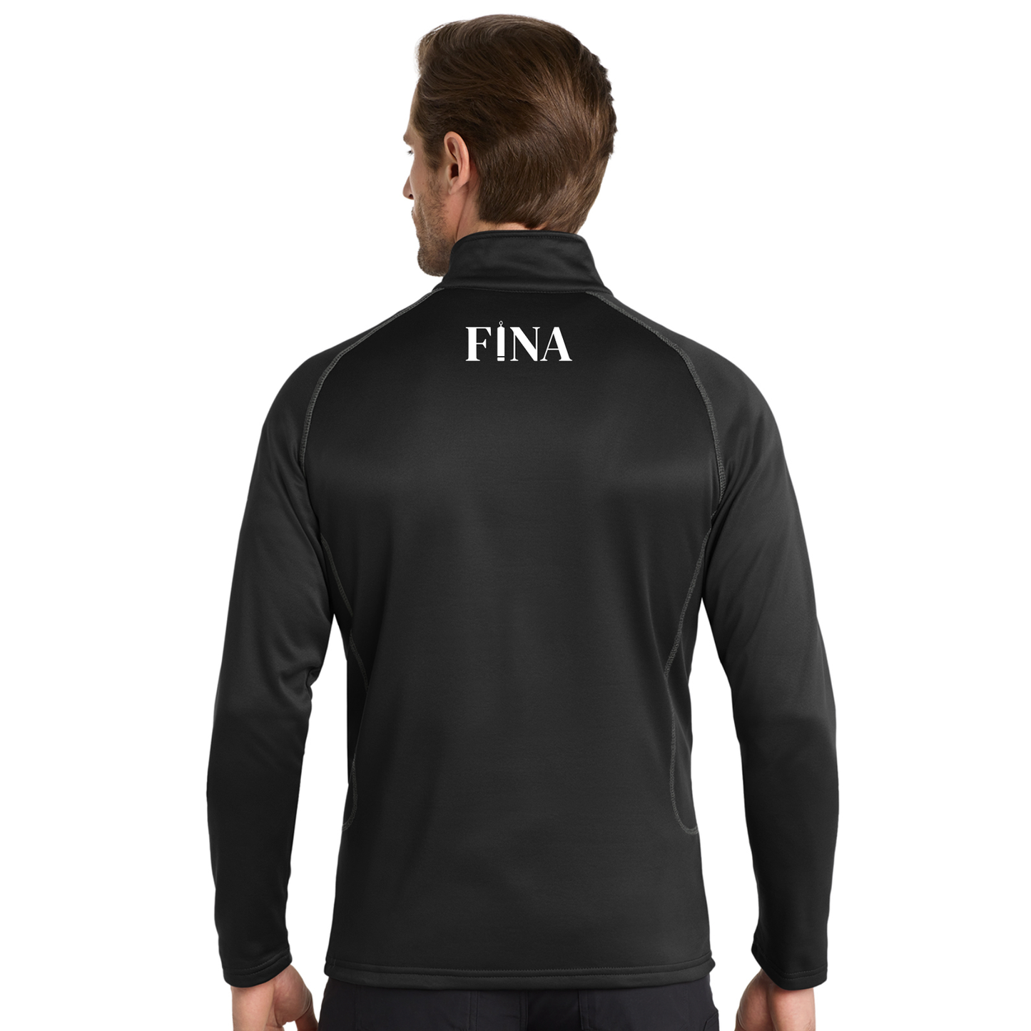 FINA Unisex Adult Moisture-Wicking Stretch Full-Zip Jacket - Seal