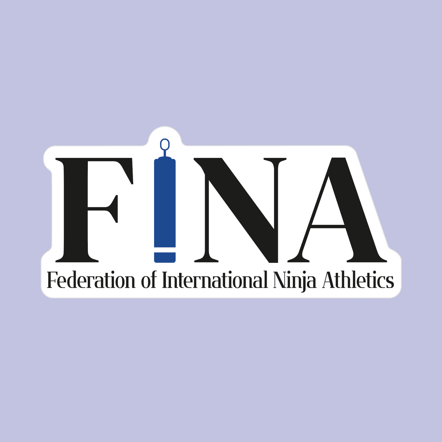FINA Sticker - FINA Blue