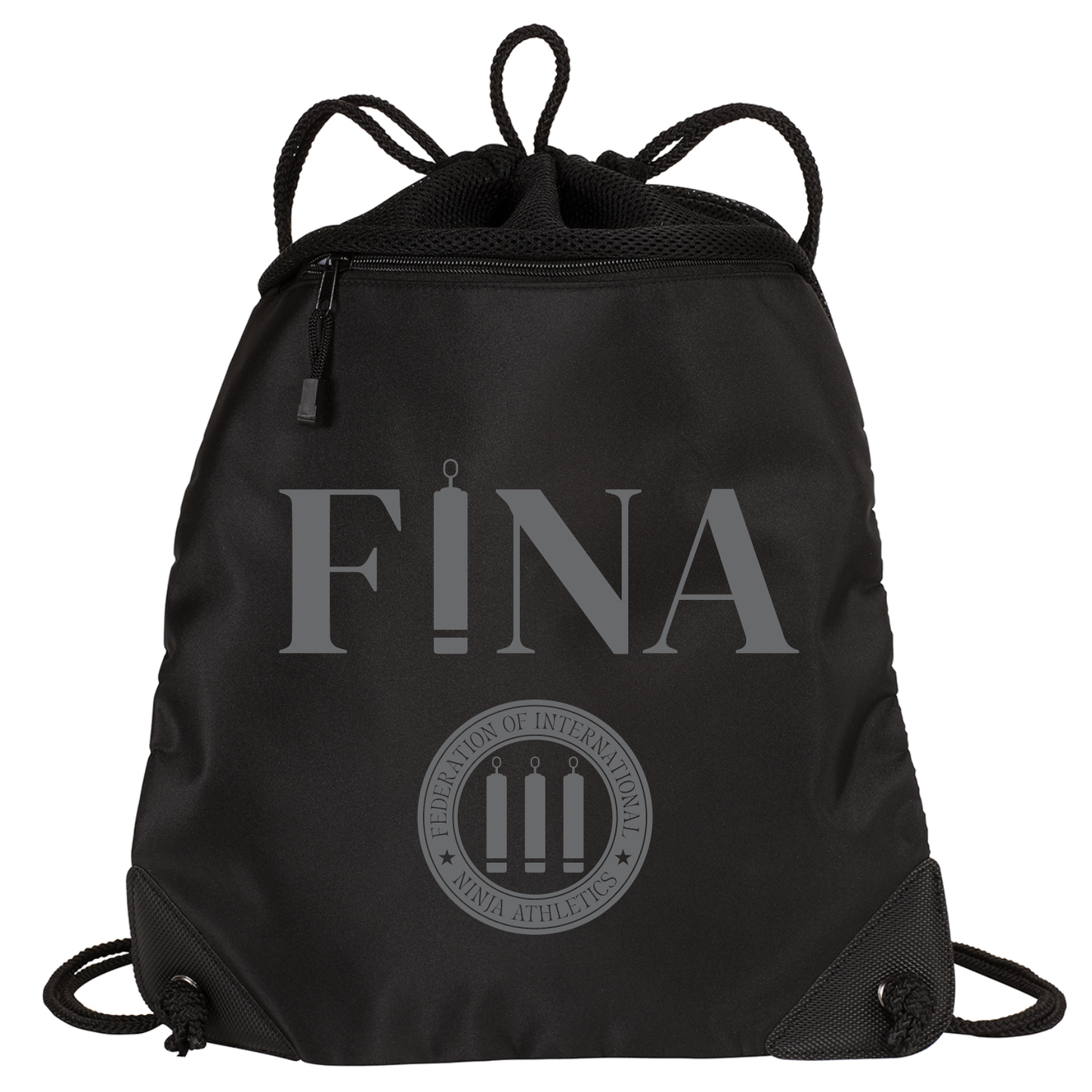 FINA Cinch Gear Bag with Mesh Trim