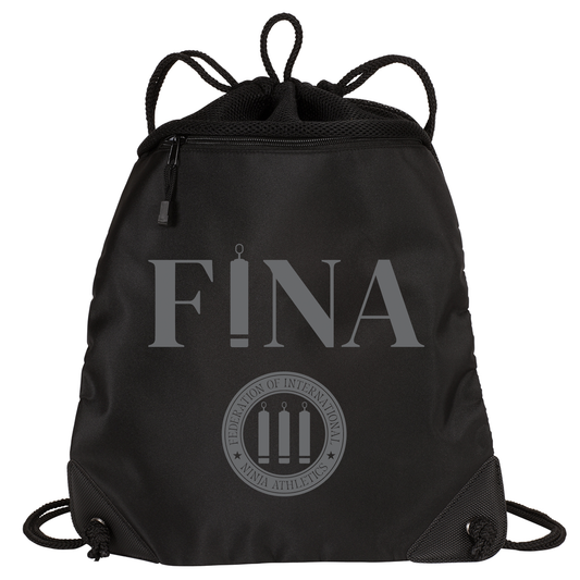 FINA Cinch Gear Bag with Mesh Trim